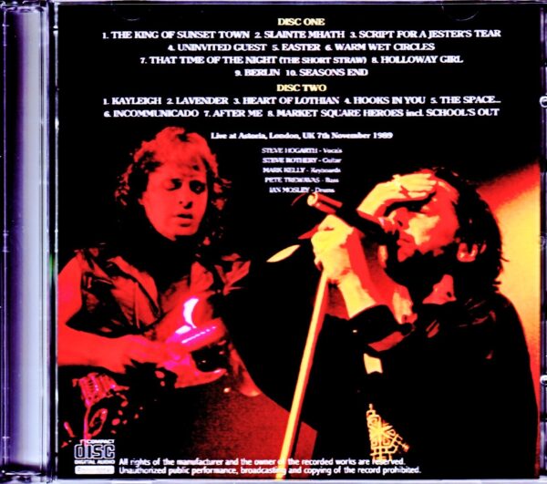 Marillion/London,UK 11.7.1989 - Image 2