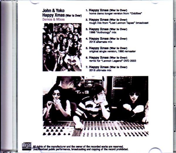 John Lennon & the Plastic Ono Band/Happy Xmas Demo & Mixes - Image 2
