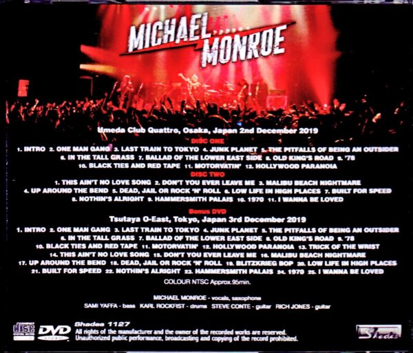 Michael Monroe/Osaka,Japan 2019 & more - Image 2
