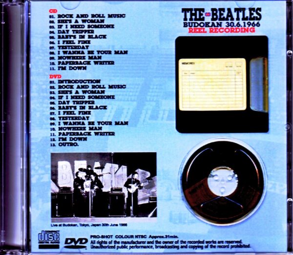 Beatles/Tokyo,Japan 6.30.1966 Original Reel Tapes - Image 2