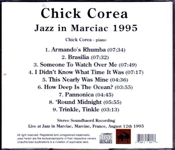 Chick Corea/France 1995 - Image 2