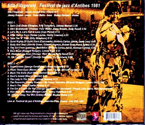 Ella Fitzgerald/France 1981 - Image 2