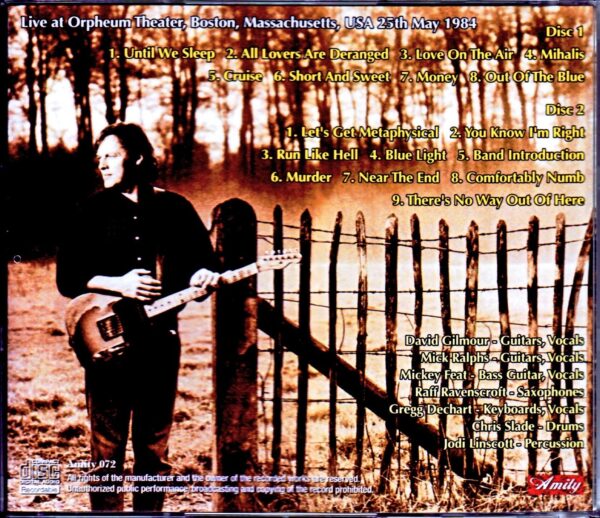 David Gilmour/MA, USA 1984 - Image 2