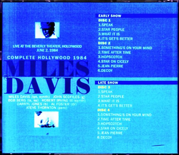 Miles David,John Scofield,Bob berg/CA,USA 1984 Complete - Image 2