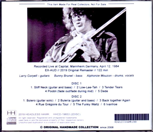 Larry Coryell,Bunny Brunel,Alphonze Mouzon/Germany 1984 - Image 2