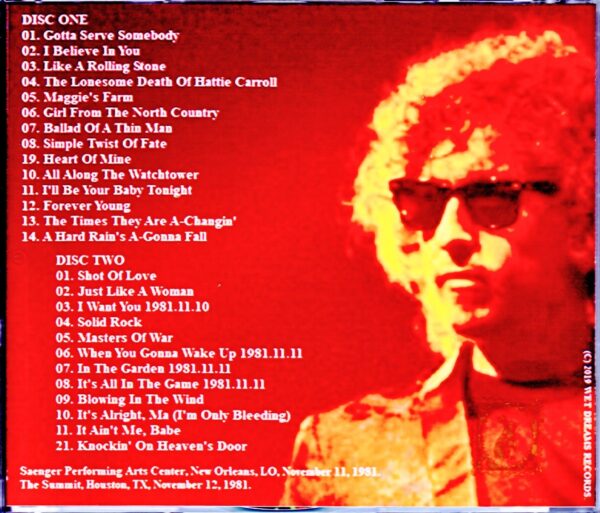 Bob Dylan/TX, USA 1981 - Image 2