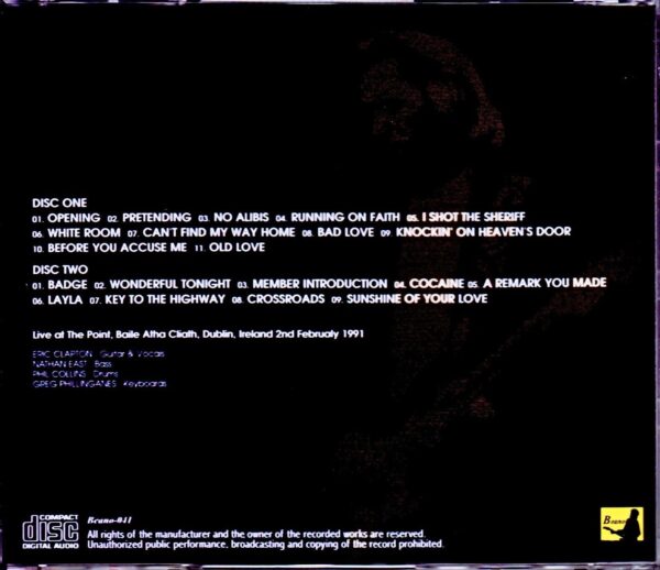 Eric Clapton/Ireland 2.2.1991 - Image 2