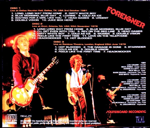 Foreigner/Soundboard Collection 1978-1981 - Image 2