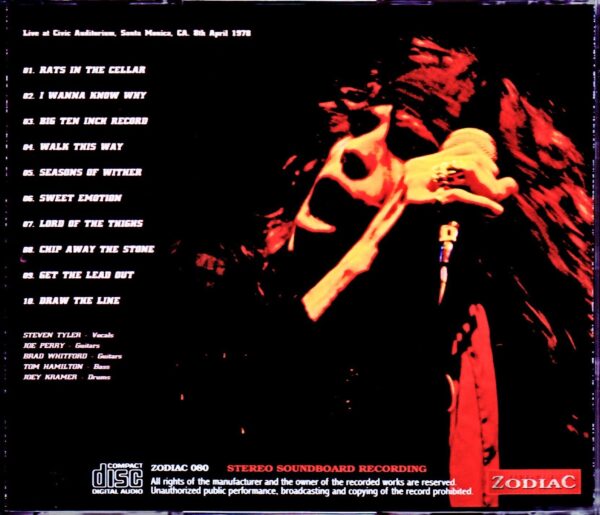 Aerosmith/CA,USA 4.8.1978 - Image 2