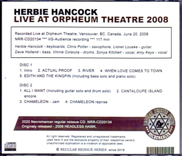 Herbie Hancock, Dave Holland, Chris Potter/Canada 2008 - Image 2