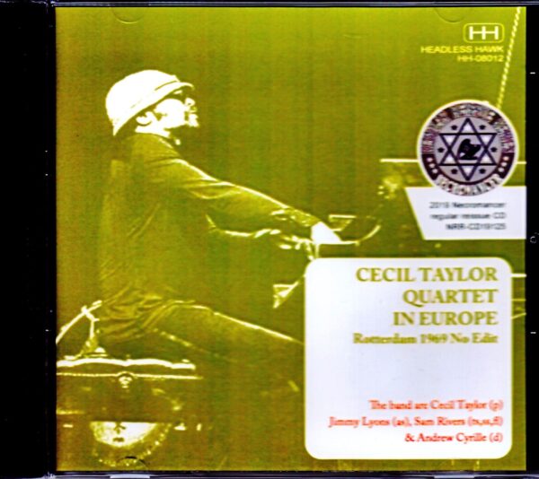 Cecil Taylor Quartet/Netherlands 1969 LP Unedited
