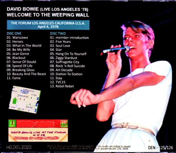 David Bowie/CA,USA 4.4.1978 - Image 2