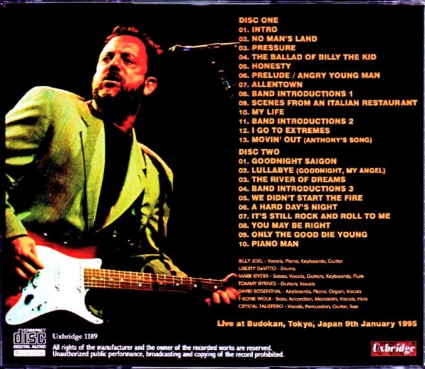 Billy Joel/Tokyo,Japan 1.9.1995 - Image 2