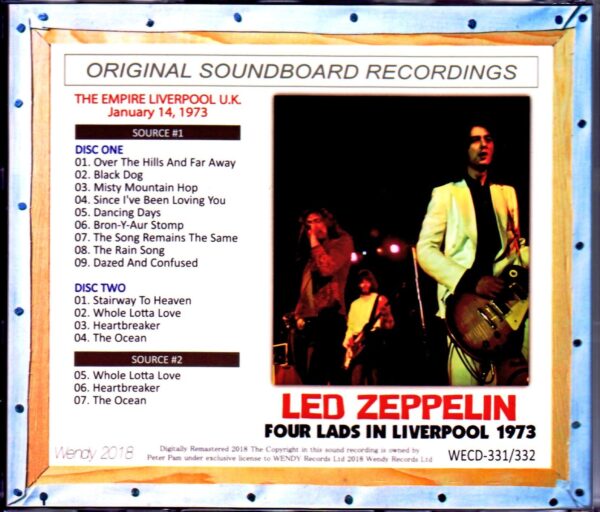Led Zeppelin/UK 1973 2Source Soundboards - Image 2