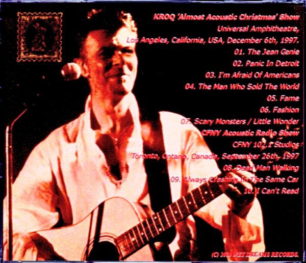 David Bowie/CA,USA 1997 & more Acoustic Live - Image 2