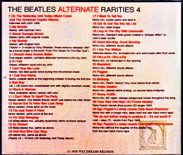 Beatles/Alternate Rarities Collection 4 - Image 2