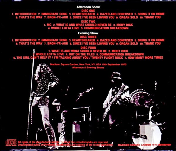 Led Zeppelin/NY,USA 9.19.1970 2Shows Remastered - Image 2
