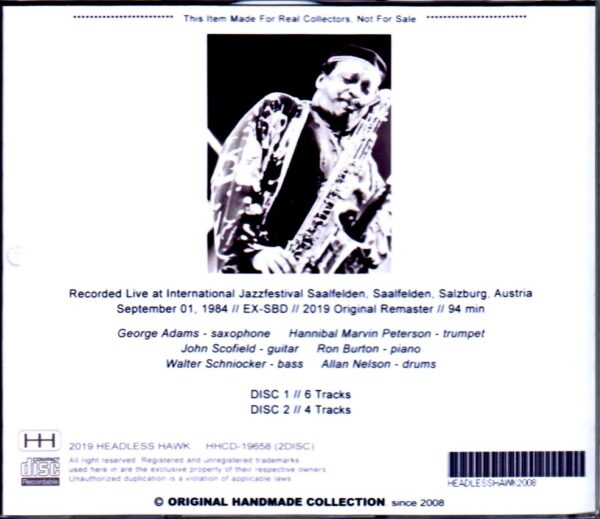 George Adams,John Scofield/Austria 1984 - Image 2