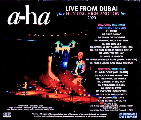 a-ha/Dubai 2020 - Image 2