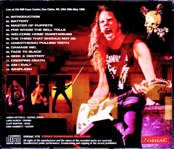Metallica/WI,USA 1986 Upgrade - Image 2