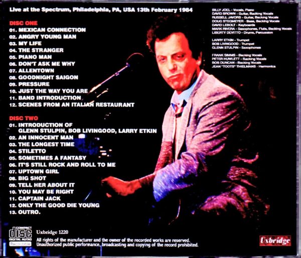 Billy Joel/PA, USA 2.13.1984 - Image 2