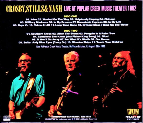 CS & N Crosby,Stills & Nash/IL,USA 1992 - Image 2