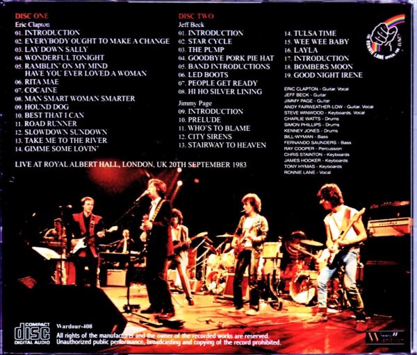 Eric Clapton,Jeff Beck,Jimmy Page/London,UK 1983 - Image 2
