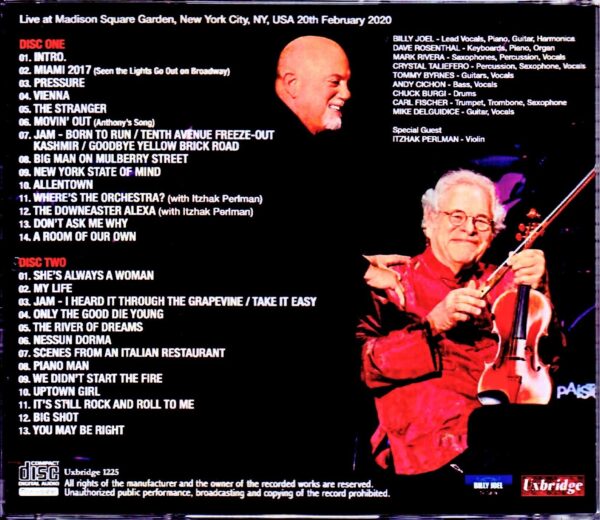 Billy Joel/NY,USA 2.20.2020 - Image 2