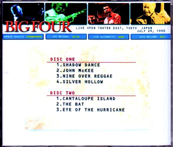Big Four,Herbie Hancock,Pat Metheny,Dave Holland,Jack DeJonette/Tokyo,Japan 1990 - Image 2