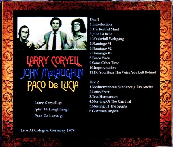 Larry Coryell, John McLaughlin, Paco de Lucia/Germany 1979 - Image 2