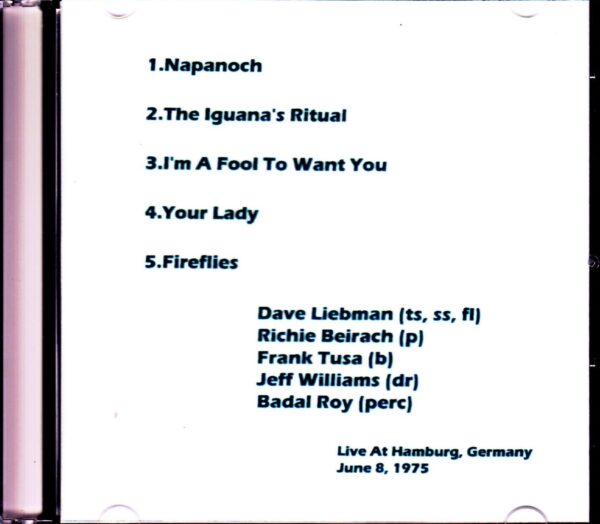 Dave Liebman & Lookout Farm/Germany 1975 - Image 2