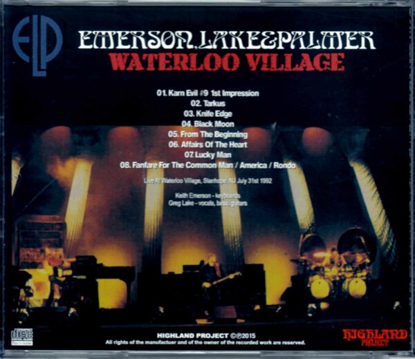 EL & P Emerson, Lake and Palmer/NJ, USA 1992 - Image 2