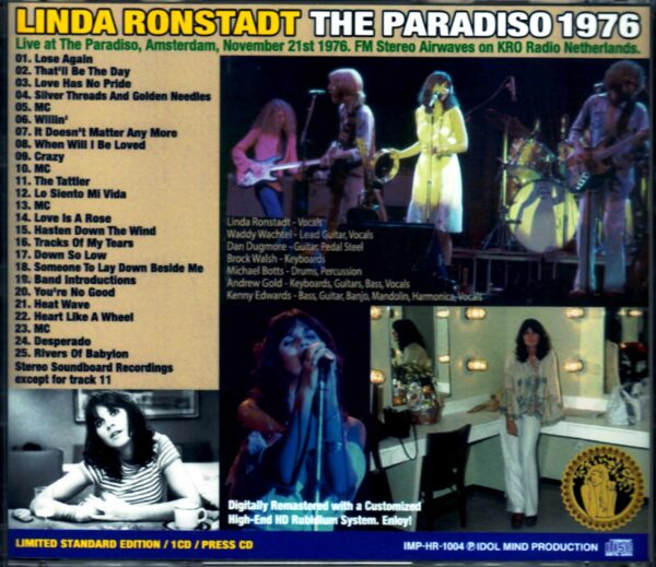 Linda Ronstadt/Holland 1976 - Image 2