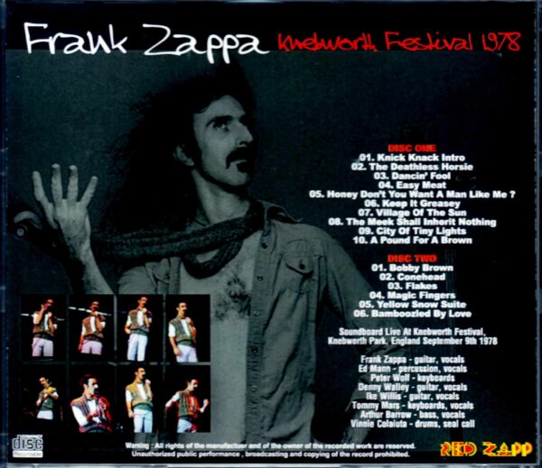 Frank Zappa/England,UK 1978 - Image 2