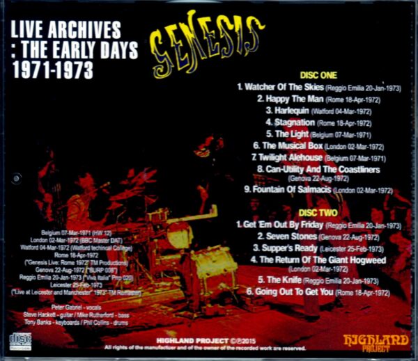 Genesis/Live Archives 1971-1973 - Image 2
