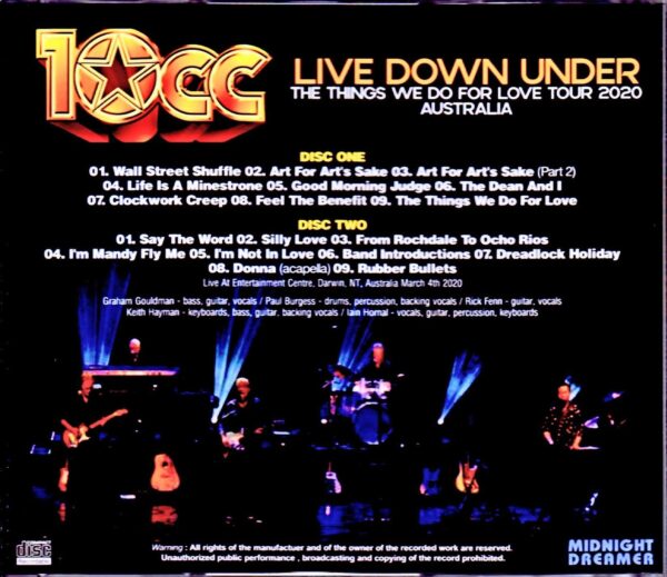 10cc/Australia 2020 - Image 2