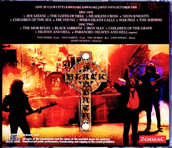 Black Sabbath/Kanagawa,Japan 1989 Upgrade - Image 2