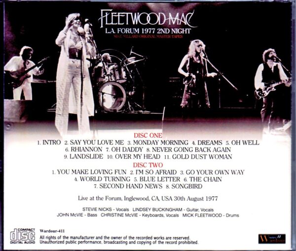 Fleetwood Mac/CA,USA 8.30.1977 - Image 2