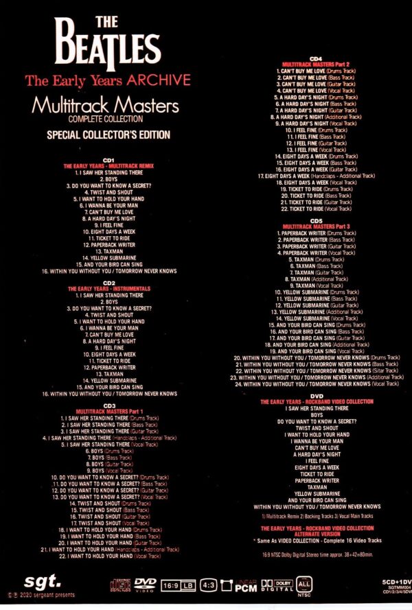 Beatles/The Early Years Archive Multitrack Masters Complete Collection - Image 2