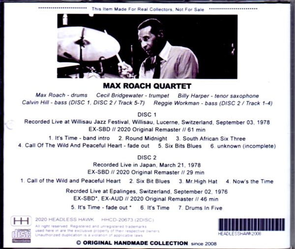 Max Roach Quartet/Switzerland 1978 & more - Image 2