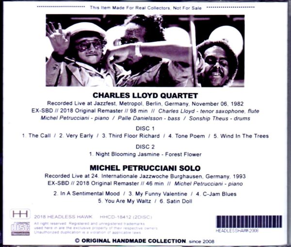 Charles Lloyd Quartet,Michel Petrucciani/Germany 1982 & 1993 - Image 2