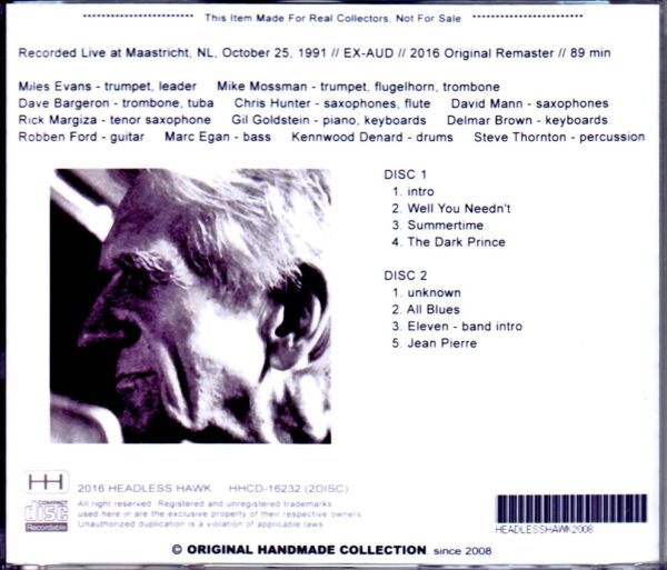 Gil Evans Orchestra,Robben Ford/Netherlands 1991 - Image 2