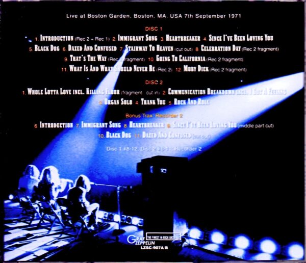 Led Zeppelin/MA,USA 1971 2Source Recorder - Image 2