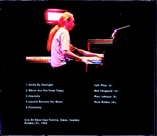 Lyle Mays Quartet/Sweden 1992 - Image 2