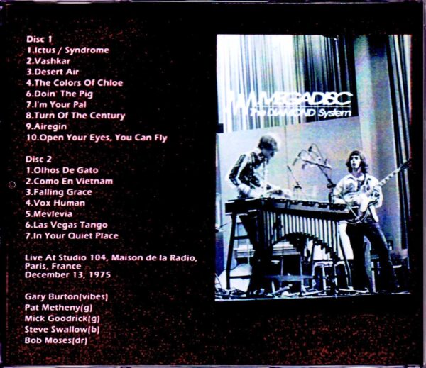 Gary Burton Quintet, Pat Metheny/France 1975 - Image 2