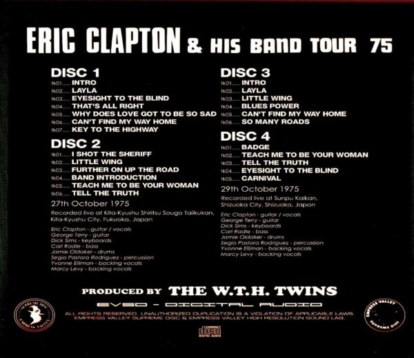 Eric Clapton/Fukuoka & Shizuoka 1975 - Image 2