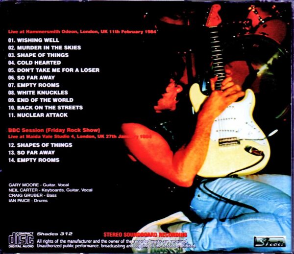 Gary Moore/London,UK 2.11.1984 Upgrade - Image 2