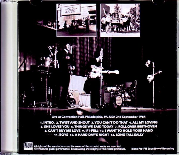 Beatles/PA,USA 1964 Pre-FM Soundboard Remaster - Image 2