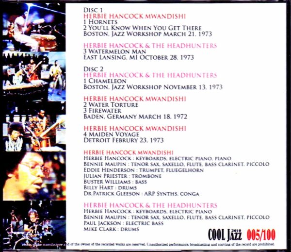 Herbie Hancock Mwandish & the Headhunters/Live Compilation 1972-1973 - Image 2