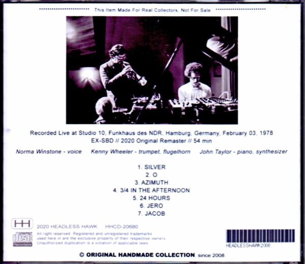 Azimuth John Taylor,Norma Winstone,Kenny Wheeler/Germany 1978 - Image 2